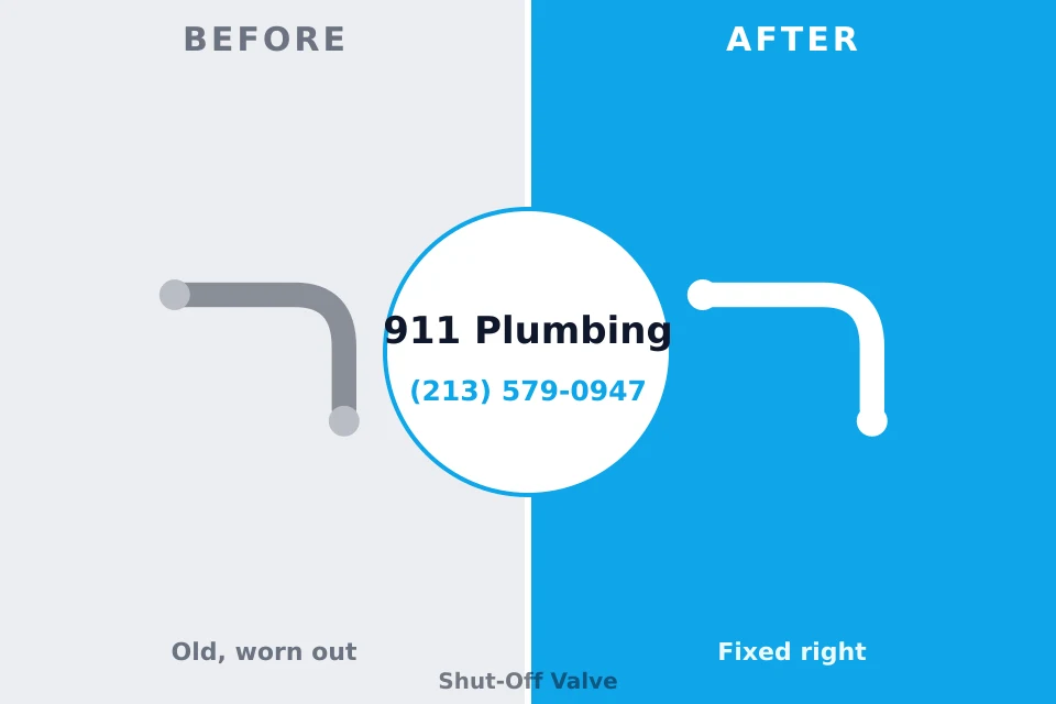 Before and after: plumbing repair Bonner-West Riverside, MT